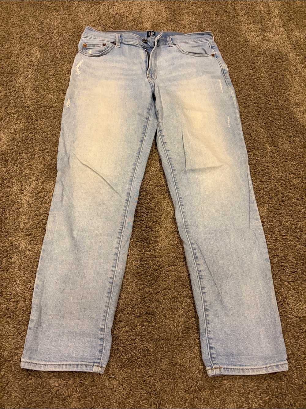 GAP Women's Light Blue Straight-Leg Jeans